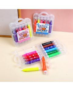 12 Colors Teddy Island Series 209 Bold Rod Large Capacity Watercolor Pens