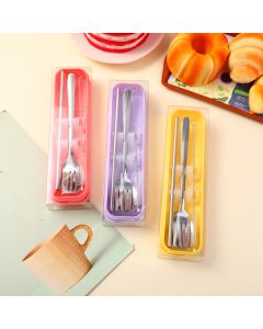 Ruyi Spoon Fork And Straw Cutlery Set