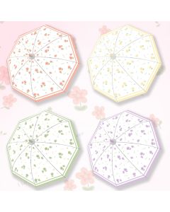Fresh Floral Straight Umbrella