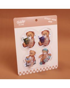 Teddy Island A Series Sticky Hook 4pcs