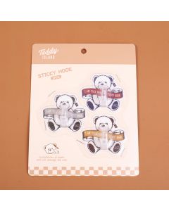 Teddy Island B Series Sticky Hook 3pcs