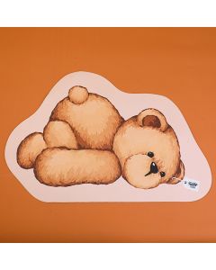 Teddy Island Series Bath Mat 001-Khaki