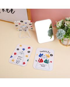 Square Table Mirror With Bracket-Black Cat Party Series