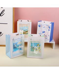 Flower Romantic Vertical Gift Bag-M
