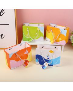 Bright Color Simple Horizontal Gift Bag-Medium