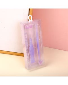 Crystal Purple Series Luminous Ear Pick Combo Set-2pcs