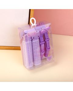 Crystal Purple Series Fluffy Hair Clip-4pcs