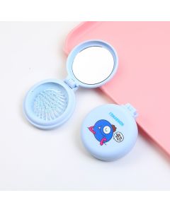 Tomarmon Series Foldable Mirror Comb-Blue