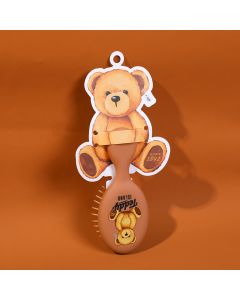 Teddy Island Series Mini Air Bag Comb-Dark Brown