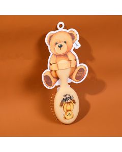 Teddy Island Series Mini Air Bag Comb-Light Brown