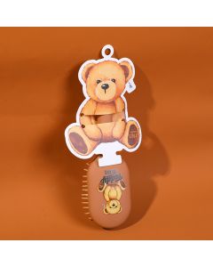 Teddy Island Series Standing Massage Comb-Dark Brown