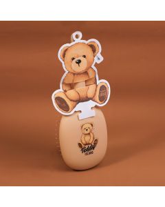 Teddy Island Series Round Massage Comb-Light Brown