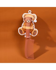 Teddy Island Series Wide Tooth Hair Comb-Dark Brown