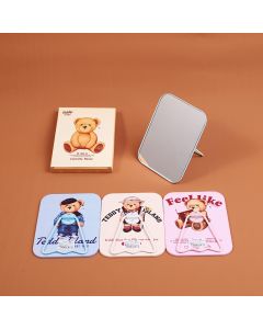 Teddy Island Series Rectangular Creative Table Mirror