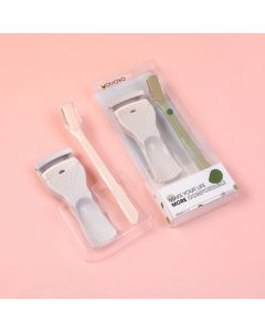 Eyelash Curler And Eyebrow Trimmer Combo Set