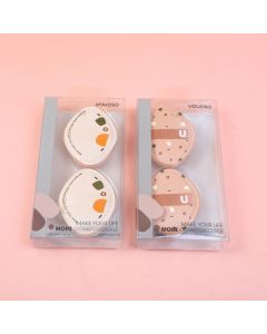 Marshmallow Olive Shaped Powder Puff-2pcs