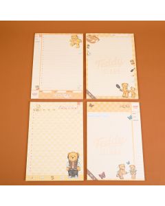 Teddy Island Series Note Pads B5-Colored Inner Pages 50 Sheets