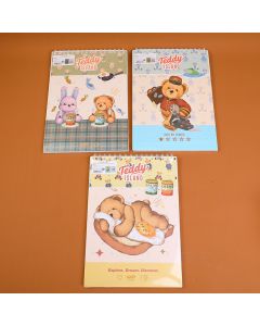 Teddy Island Series Sketch Book A4-Blank Inner Pages 40 Sheets