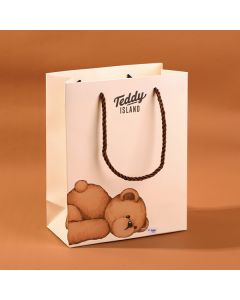 Teddy Island Series Lying Bear Gift Bag-M