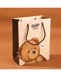 Teddy Island Series Bear Head Gift Bag-M