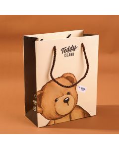 Teddy Island Series Bear Head Gift Bag-L