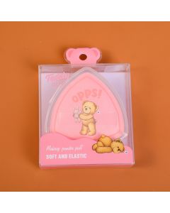 Teddy Island Series Cotton Candy Powder Puff -Pink