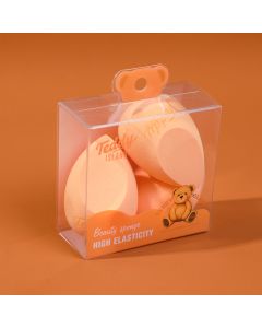 Teddy Island Series Makeup Sponge 3pcs-Light Brown