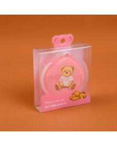 Teddy Island Series Water Drop Cotton Candy Powder Puff -Pink