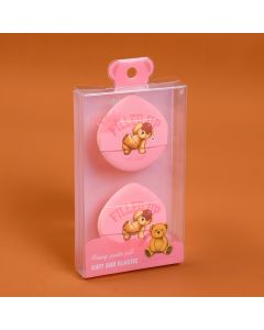 Teddy Island Series Super Soft Cushion Powder Puff-Pink