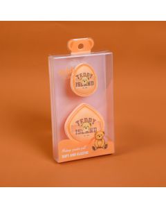Teddy Island Series Cotton Candy Powder Puff Set-Light Brown