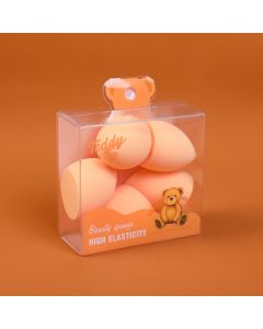 Teddy Island Series Cute Makeup Sponge 5pcs-Light Brown