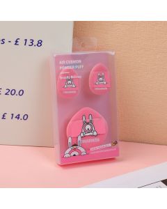 Tomarmon Series Cushion Powder Puff Set-Pink