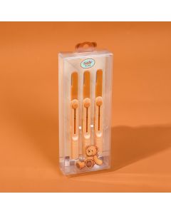Teddy Island Series Telescopic Eyebrow Trimmer-3pcs