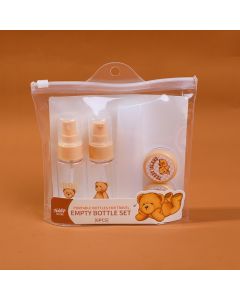Teddy Island Series Multi-Purpose Travel Bottle Set-6pcs