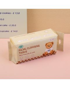 Teddy Island Series Flexible Facial Cleansing Tissue-60 Sheets