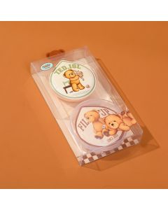 Teddy Island Series Cotton Candy Puff 2pcs