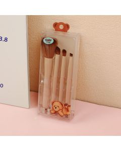 Teddy Island Series Beauty Makeup Brush Combo Set-4pcs