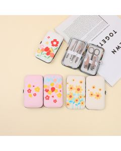 Spring Blossom Series Pu Manicure Set-7pcs