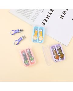 Cartoon Fruit Series Expoxy Nail Clippers Set