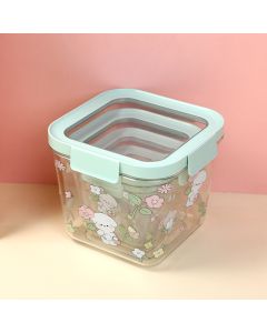 Square Cartoon Printed Storage Box-500ml