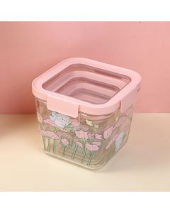 Square Cartoon Printed Storage Box-200ml
