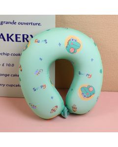 Cartoon Animal A Series Children's Memory Foam U-Shaped Pillow-Green