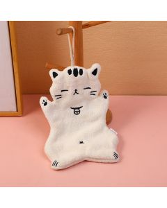 Cat With Bell Hand Towel