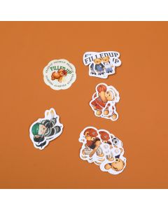 Teddy Island Series Happy Diary Stickers