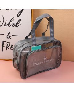 Portable Handbag With Shoe Pocket-Gray