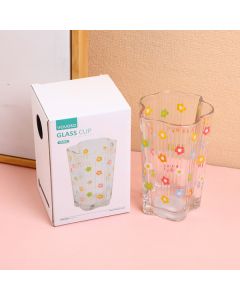 Little Flower Glass Cup-420ml