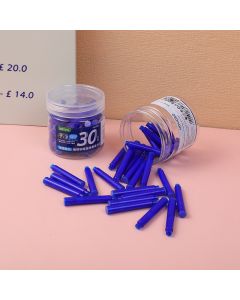 Fountain Pen Refill Cartridge 30pcs-Blue