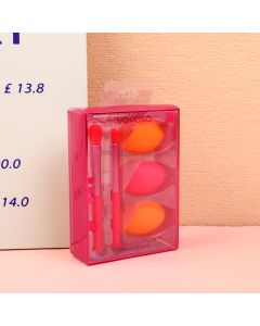Makeup Brush And Powder Puff Set 5pcs