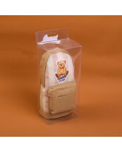 Teddy Island Series Blessing Bag Pencil Case-Khaki