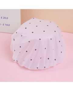 Fashion Polka Dot Thickened Shower Cap